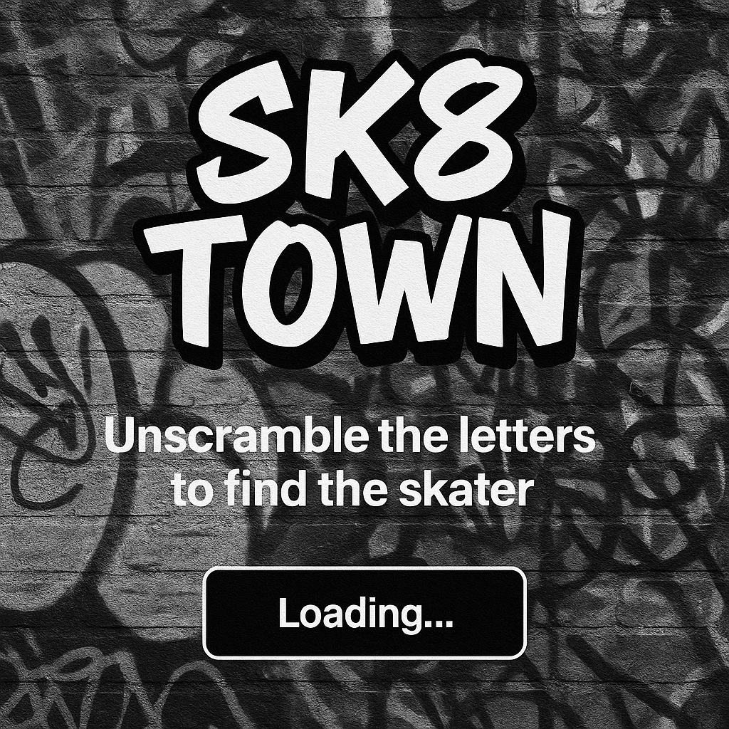 SK8 TOWN loading screen with graffiti wall